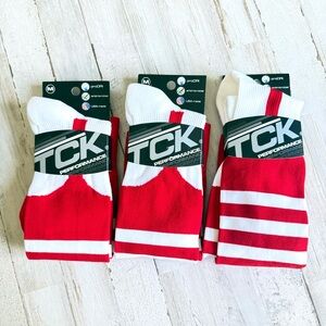 (3) Pairs TCK Baseball/ Sport Socks Size M